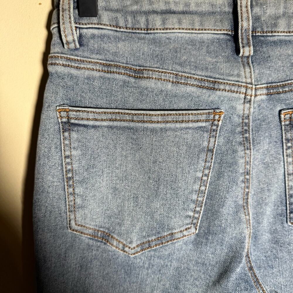 CHANEL women’s raw hem classic denim straight leg jeans S - Picture 9 of 11